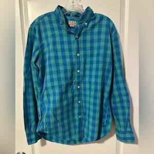 J. Crew men’s long sleeve slim fit woven shirt medium
